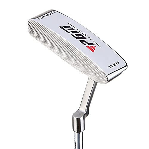 Golfschläger Linkshänder Putter Flex R 950 Stahlschaft Edelstahl Herren Sport Golf Trainingshilfen Golf Putter (Silber)