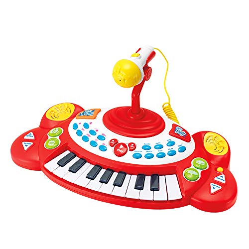 winfun, Color Baby, 46336, elektronisches Spielzeug-Keyboard mit Mikrofon