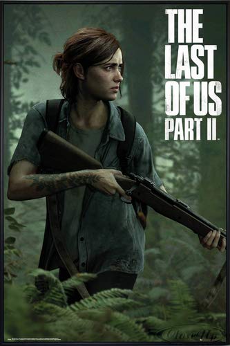Close Up The Last of Us Part 2 Poster Ellie (93x62 cm) gerahmt in: Rahmen schwarz