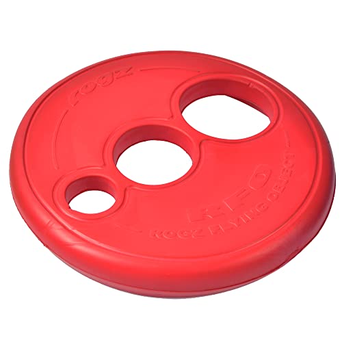 Rogz RF01-C Flying Object Dog Throwing Disc Toy/Wurfspielzeug/Frisbee, rot