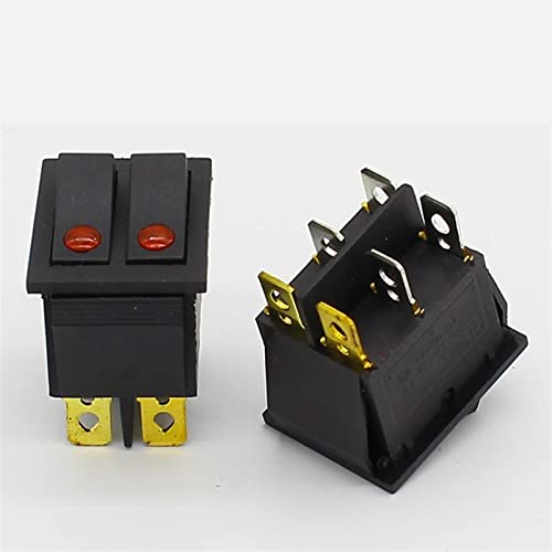 elektronischer Schalter 1 Stück Wippschalter Gürtel Cat-Eye-Schalter Zwei-Gang-Schalter Doppelschalter