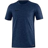JAKO Herren T-Shirt Premium Basics, marine meliert, 4XL, 6129