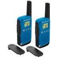 Motorola Talkabout T42 - Tragbar - Two-Way Radio - PMR - 446 MHz - 16 Kanäle - schwarz und blau (Packung mit 2)