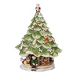 Villeroy und Boch Christmas Toys Memory Spieluhr "Tannenbaum", Porzellan, Weiß/Grün