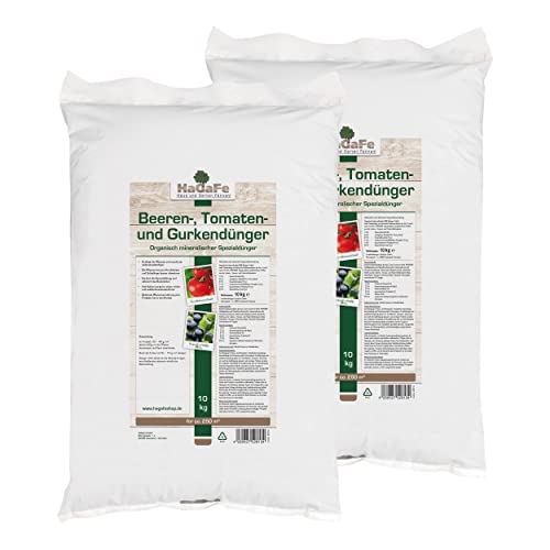 HaGaFe Beerendünger Tomatendünger Gurkendünger Gemüsedünger (20 kg (2 x 10 kg))