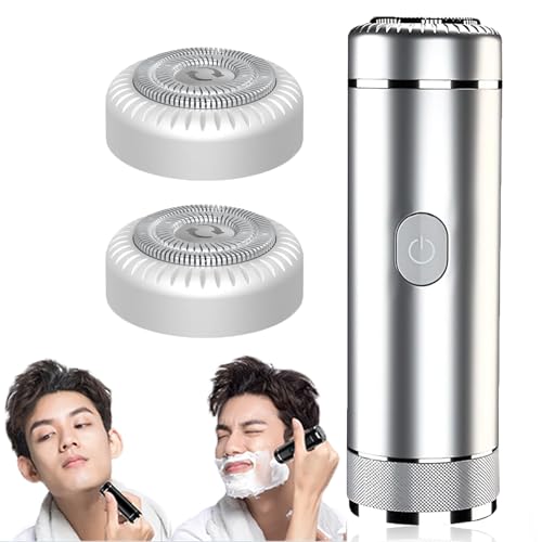 Aweshave Trimmer, Aweshave 2.0 Premium Body Trimmer for Balls and Body, Aweshave Dapper, Aweshave Ball Trimmer, The Dapper Premium Body Trimmer for Balls and Body (Silver +2 Blades)