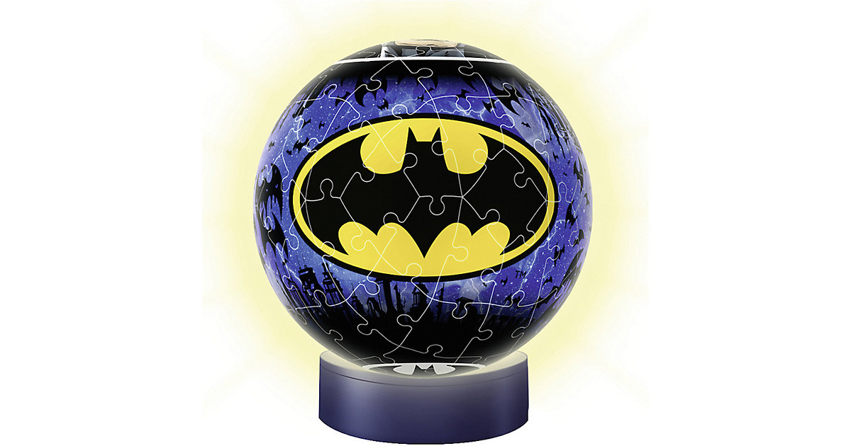 2in1 Nachtlich & puzzleball® Ø13 cm, 72 Teile , Batman 2