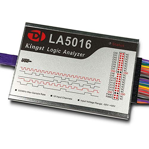 InnoMaker LA5016 USB Logic Analyzer 16Channels 500M Max Sample Rate 10B Samples MCU/ARM/FPGA Debug Tool English Software Handheld Instrument,Support Windows (32bit/64bit),Mac OS,Linux