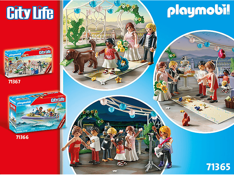 PLAYMOBIL 71365 Hochzeitsfeier Spielset, Mehrfarbig