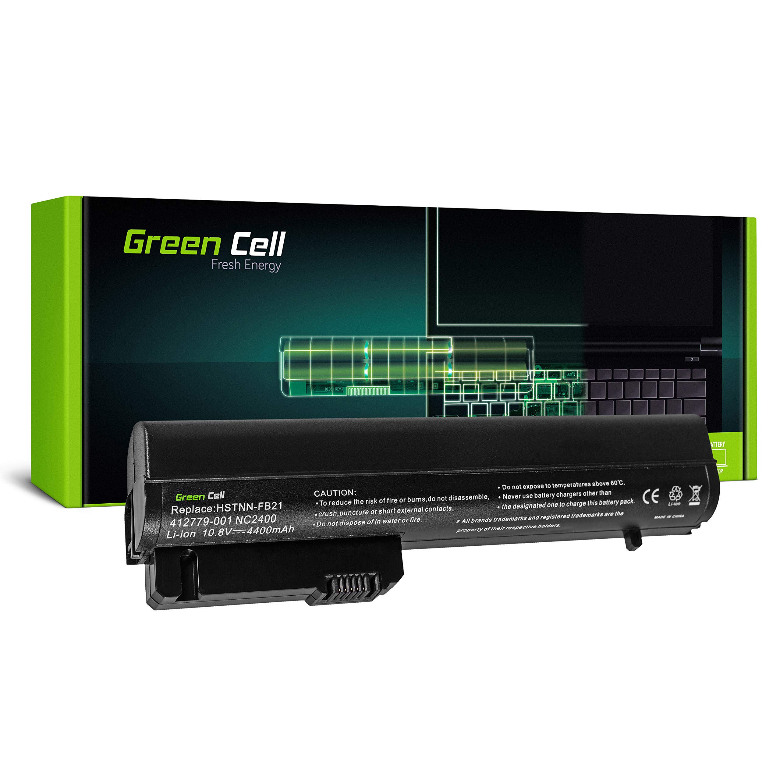 Green Cell Laptop Akku HP MS06 MS06XL HSTNN-DB22 HSTNN-FB21 HSTNN-FB22 HSTNN-XB21 492549-001 für HP EliteBook 2530p 2540p HP Compaq 2510p nc2400 nc2410