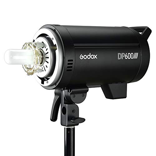 Godox DP600III Flash Studio Strobo GN80, integriert Godox 2.4G Wireless X Blitzsystem mit Bowens Mount, 600Ws Flash Studio Professionelles Stroboskop Monolight mit Vorbauleuchte 150W