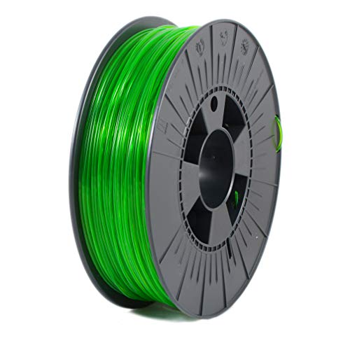 ICE FILAMENTS, PETG Filament, 3D Drucker Filament, 1.75mm, 0.75kg, Transparent Gracious Green (Transparentes Grün)