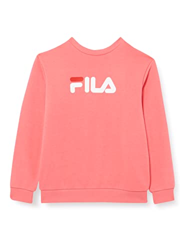 FILA Unisex Kinder SORDAL Classic Logo Crew Sweatshirt, Coral Paradise, 158/164