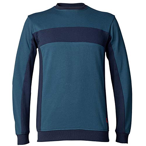 Kansas Evolve Sweatshirt 130181 Stahlblau/Dunkelblau Oeko-TEX Zertifiziert Größe L