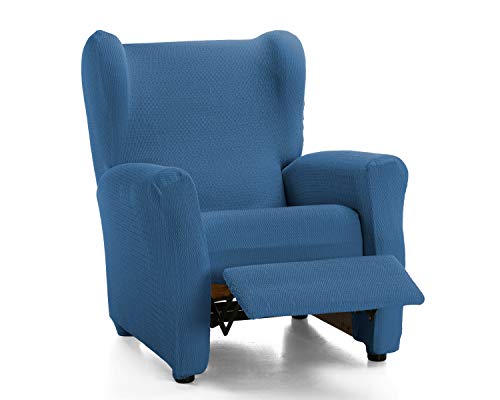 Martina Home Schutzhülle aus elastischem Sessel Modell Tunez Bezug für Relax-Sessel 32x42x8 cm Blau (AZAFATA)
