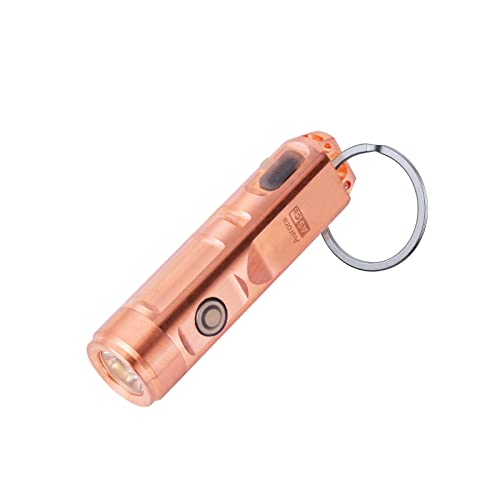 RovyVon A9 Copper Mini LED Torch, 650 Lumens, USB Rechargeable Torch, EDC Gears for Gift