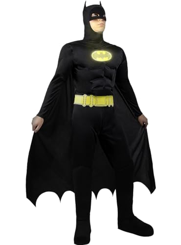 Funidelia | Batman TDK Lights On! Kostüm für Herren ▶ The Dark Knight, Superhelden, DC Comics - Kostüme für Erwachsene & Verkleidung für Partys, Karneval & Halloween - Größe S - Schwarz