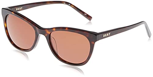 DKNY Womens DK502S Sunglasses, Dark Tortoise, 53mm, 19mm, 135mm