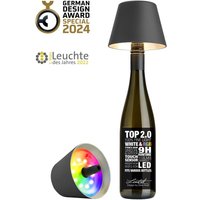 Sompex Flaschenleuchte TOP 2.0 Anthrazit LED RGBW mit Akku