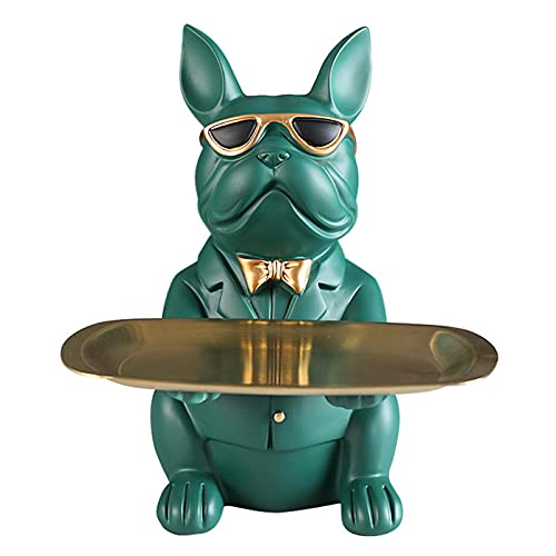Foliner Pet Pals Französischer Bulldoggen-Welpe, Frenchie Französische Bulldogge Schlüsselfach, Dekofigur Hund Französische Bulldogge Alain Tierfigur Skulptur Haushund