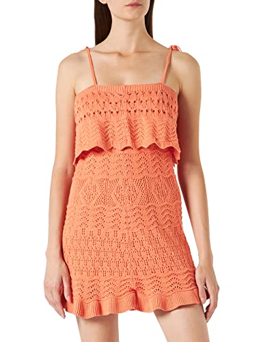 Springfield Damen Mandarin Kleid, Mittelgrau, Small