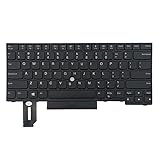 Greabuy Laptop-Tastatur für Lenovothinkpad E480 E485 E490 L480 T480S T490 01Yp280 Laptop, Schwarz
