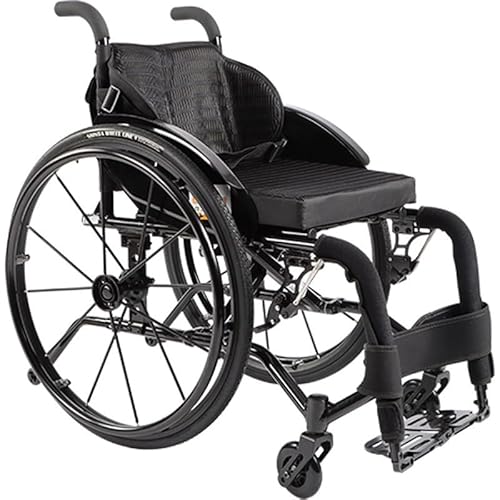 Rollstuhl Faltbar Leicht Aktivrollstuhl, Kleiner Rollstuhl für die Wohnung und Im Freien, Extra Schmaler Rollstühle, Ultraleicht Reiserollstuhl 2,36cm Sitzbreite (Color : C, Size : 40cm Sitzbreite)