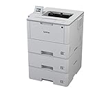 Brother HL-L6400DWTT A4 monochrom Laserdrucker (50 Seiten/Min., Drucken, 1.200 x 1.200 DPI, Print AirBag für 750.000 Seiten), weiß