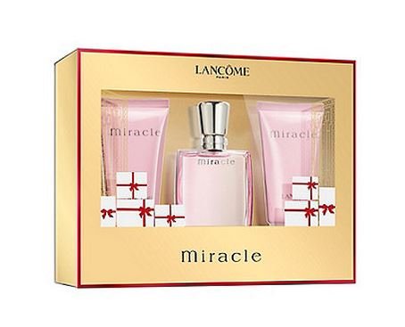 Lancome Miracle 3-teiliges Geschenk-Set (Parfum, Bodylotion, Duschgel), 30 ml