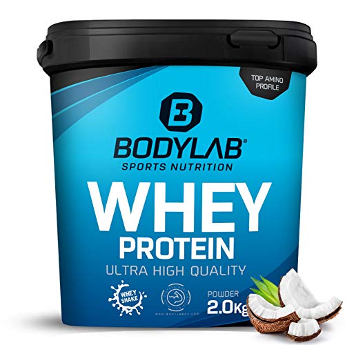 Bodylab24 Whey Protein Eiweißpulver | 2kg | Kokosnuss | hochwertiges Proteinpulver, Low Carb Eiweiß-Shake für Muskelaufbau und Fitness