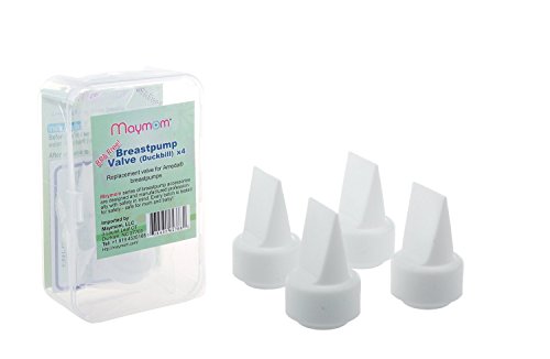 Maymom Pumpenventile für Ameda Purely Yours Milchpumpe, 4 Stück, versiegelte Einzelhandelsverpackung