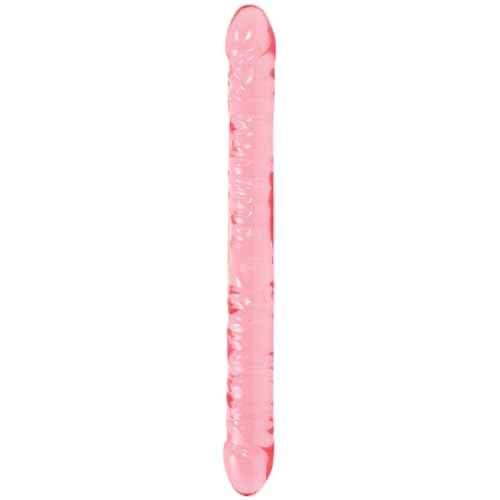 Doc Johnson - Crystal Jellies Double Dong - 18 inch - pink