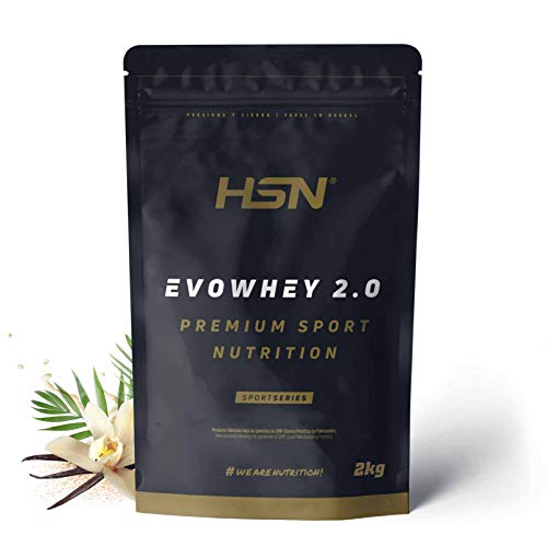 HSN Sports Evowhey - Konzentriertes Molkenprotein karibische Vanille 2000 gr Schwarz