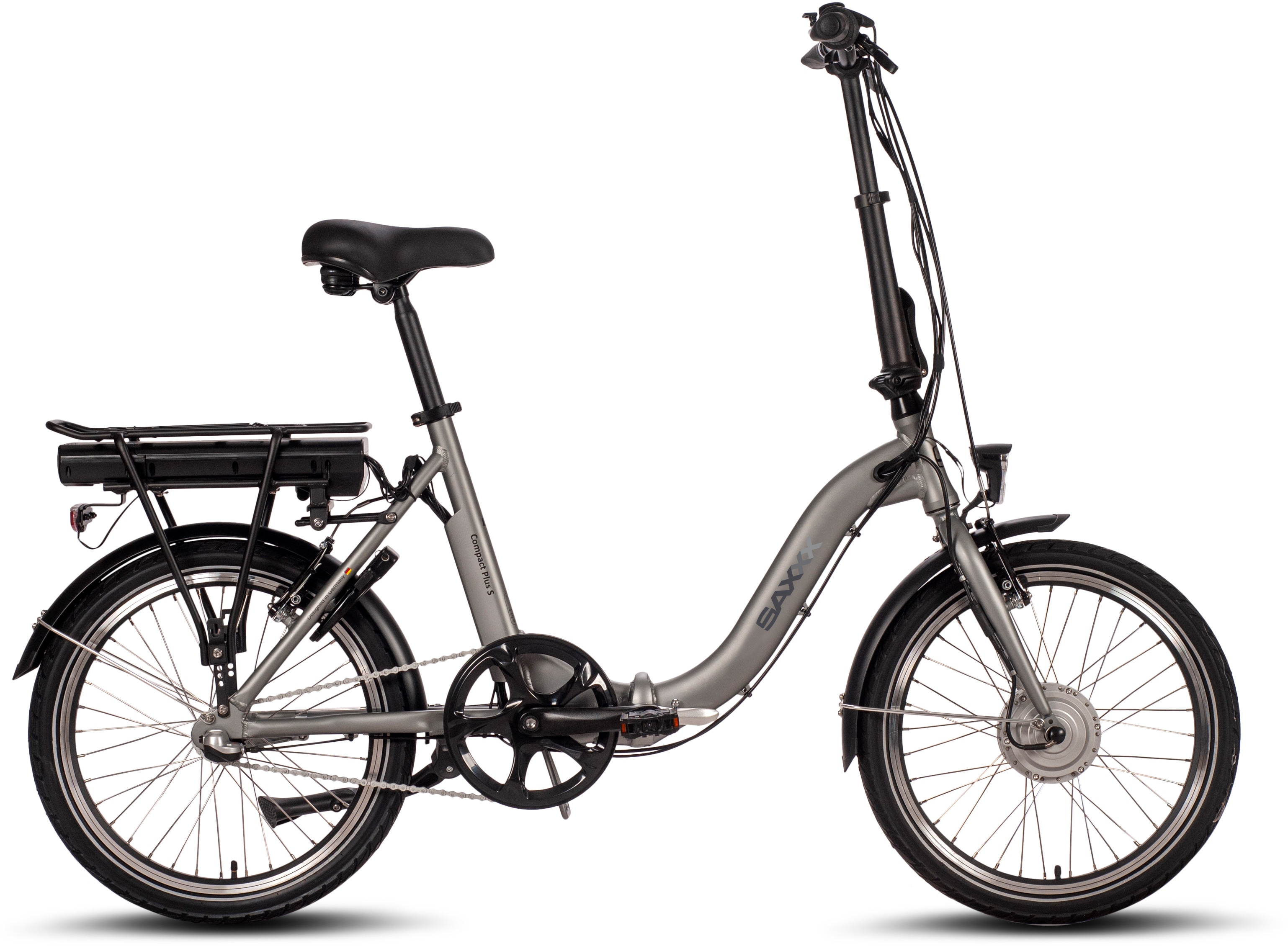 SAXXX E-Bike "Compact Plus S", 3 Gang, Frontmotor 250 W