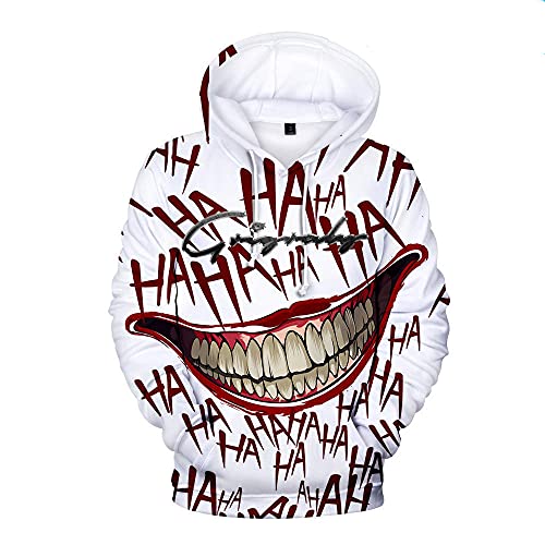 3D-Druck Joker Und Harley Quinn Hoodies Klassische Jared Leto Und Maegot Robbie Männer/Frauen Hoodie Sweatshirt Hip Hop Jungen Kleidung-Beige_XL