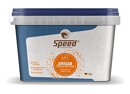 Speed No. 1 Origin, 1.500 g, hochkonzentriertes Mineralfutter für Pferde, ohne Melasse, optimale Nährstoffversorgung, mit darmregulierender Bierhefe