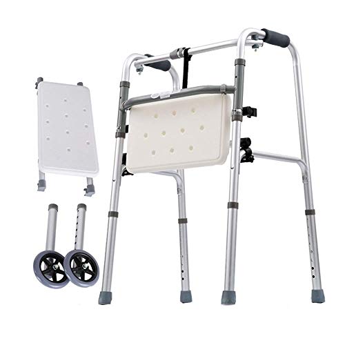 Rollator s Rollator Rolling Mobility Aids with 4 Wheels and Large Seat for Seniors, 8 Inch Wheels, Basket and Brakes