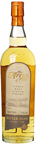 The Arran Bourbon Single Cask mit Geschenkverpackung Whisky (1 x 0.7 l)
