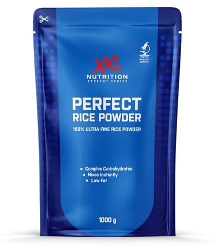 XXL Nutrition - Perfect Reis Pulver - Rice Powder, Komplexe Kohlenhydrate aus 100% Brauner Basmatireis, Weight Gainer Zusatz, Mahlzeitenersatz - 5000 Gramm