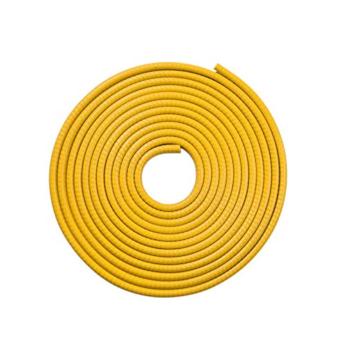 SHOUCAN Autotürkantenschutz 16Ft (5M) Gelbe U-Form Autokantenverkleidung Gummidichtung Geeignet Für Die Meisten Autos,10x7mm Grip Range 0.3～2.5mm