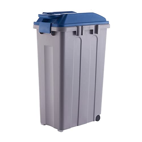 Outdoor Mülleimer Mülleimer mit Deckel, klassifizierter Mülleimer mit großem Fassungsvermögen, 25/35/45 l Mülleimer mit 2 Rädern, for den Innen- und Außenbereich Mülleimer Abfallbehälter ( Size : 45L