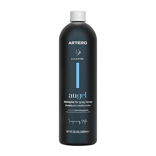 Artero Angel Weißes Pferdehaar-Shampoo zur Stärkung und Verbesserung der Textur und Farbe von Pferden mit Drehschicht
