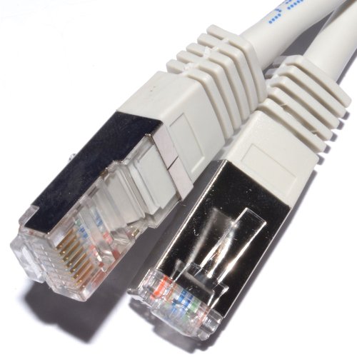 kenable Netzwerk CAT5e FTP Ethernet LAN Abgeschirmtes Patchkabel Kabel Anschlusskabel 20 m Grey [20 Meter/20m]