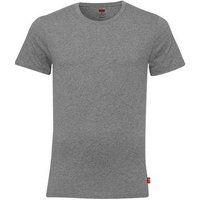 4 er Pack Levis 200SF Crew T-Shirt Men Herren Unterhemd Rundhals, Bekleidungsgröße:S, Farbe:758 - Middle Grey mélange
