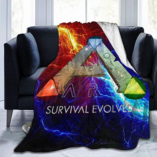 ARK Survival Evolved Decke Flanell 3D Bedruckte weiche warme Überwurfdecke Warm, Zuhause, Bett, Sofadecke. 60"x50"/150x125cm