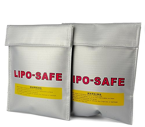 Lipo Safe Bag feuerfest zum sicheren Laden von Akkus - Verschiedene Größen I Feuerfeste Akku Tasche - Lipo Safety Guard aus hochwertigem Aramid Gewebe