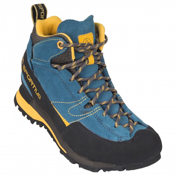 LA SPORTIVA Unisex-Erwachsene Boulder X Mid Blue/Yellow Trekking- & Wanderstiefel, Mehrfarbig 000, 42.5 EU