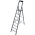 KRAUSE Stufen-Stehleiter »MONTO«, 8 Sprossen, Aluminium - silberfarben