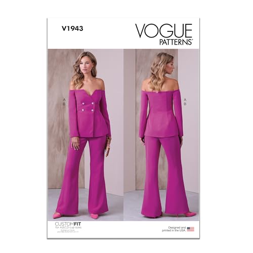 Vogue Patterns V1943Y5 Damen Jacke und Hose Y5 (18-20-22-24-26)