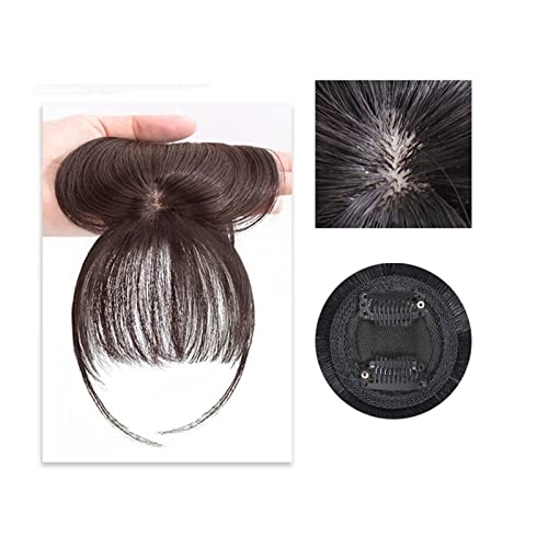 Pony Front Synthetic 3D Air Fringe Bangs Clip in Bang Hair Extensions Straight Synthetic Hairpiece Weiches Naturhaar Zubehör for Frauen Mädchen Pony Haarspange (Size : 2 pcs, Color : C-3(2M33))